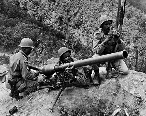 Ethiopian 75mm Recoilless Rifle crew from Addis Ababa.