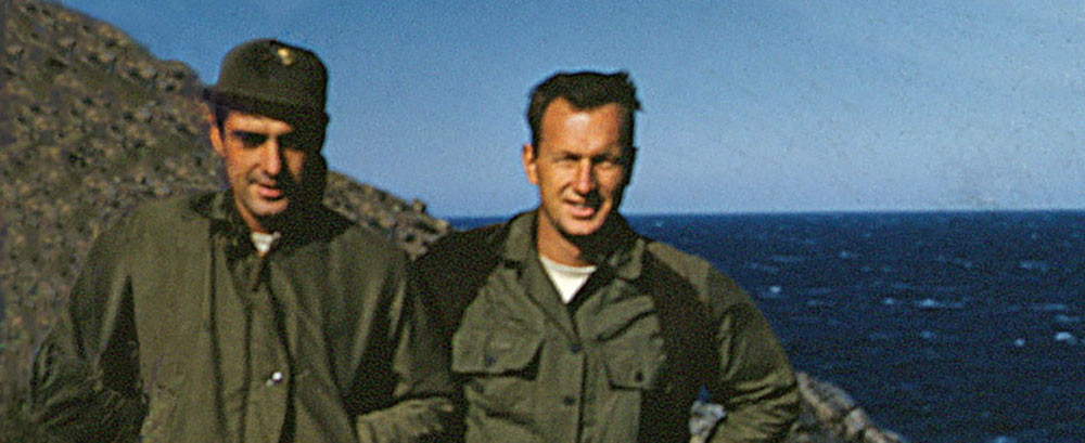 MAJ Alfred R. Coccumelli, commander of TF KIRKLAND, and 1LT Joseph R. Ulatoski, XO of KIRKLAND Forward.