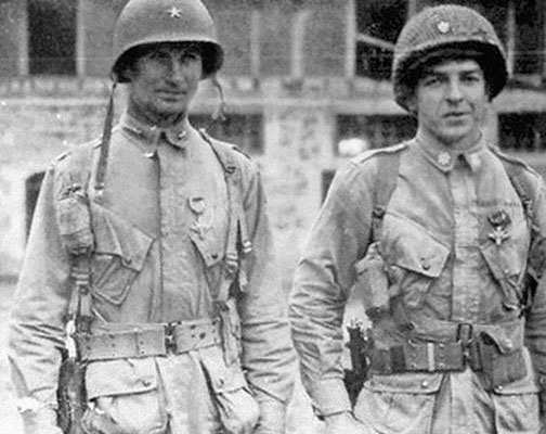 BG James M. Gavin, CG, 82nd Airborne Division, and MAJ Benjamin H. Vandervoort, of the legendary 2nd Battalion, 505th Parachute Infantry Regiment (France and Holland) were awarded the Distinguished Service Cross for their valorous actions during the Normandy invasion.