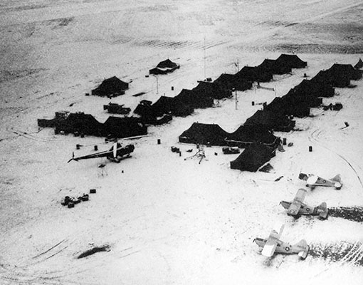 Detachment F, 3rd Rescue Squadron was pushed forward to K-2 airstrip outside Taegu, Korea in the fall of 1950.