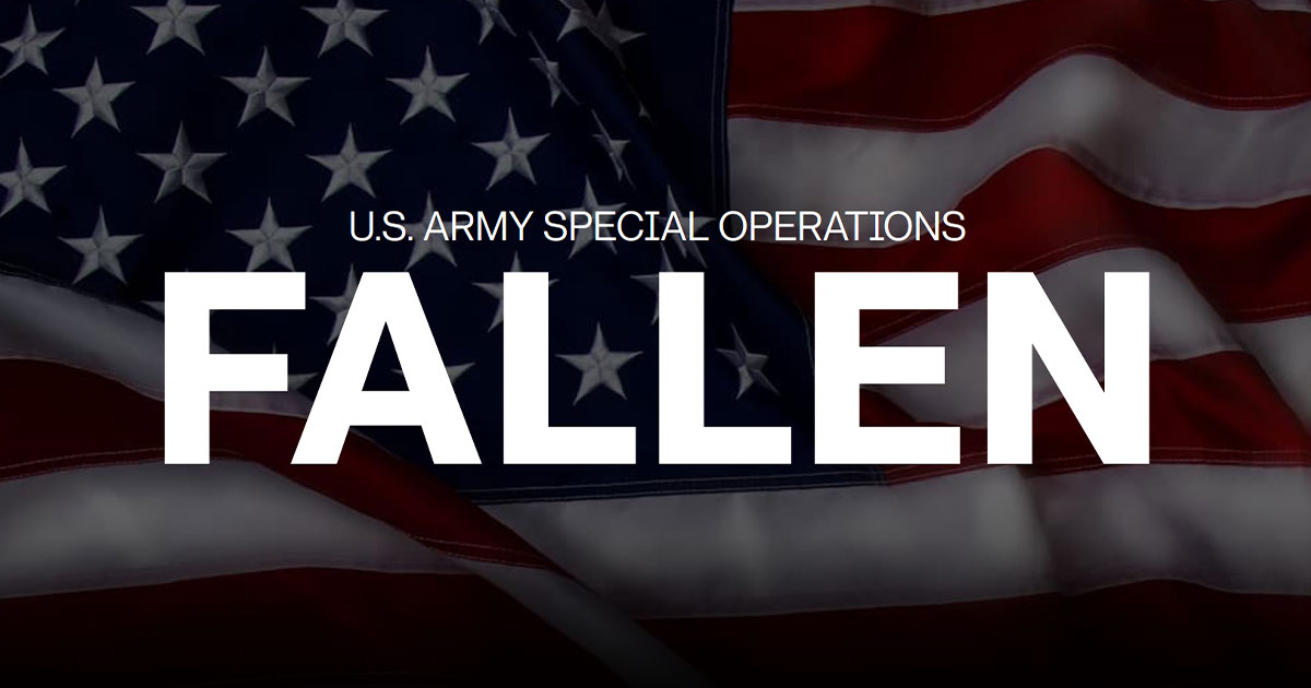 Tribute our Fallen: U.S. Army Special Operations