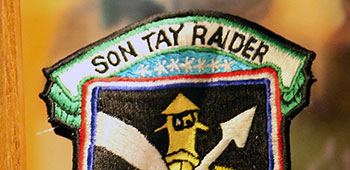Son Tay Association patch. Fifty-six SF soldiers participated, one hundred and seventy rehearsals were conducted, one soldier was wounded in the leg, and the raid lasted twenty-seven minutes.