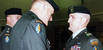 In 1999, fifteen years after the event, Lamb received the Silver Star for his actions during the “Soviet Defector Firefight.” Then-Brigadier General Leslie J. Fuller, Commanding General Special Operations Command-Europe, presented the medal during a ceremony held in Germany.