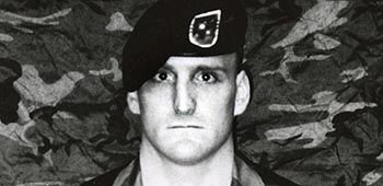 By 1992, Lamb was with the 3rd Ranger Battalion, as a Platoon Sergeant, at Fort Benning in Georgia. With TF RANGER, during Operation GOTHIC SERPENT, he was seriously wounded in Mogadishu, Somalia while on a rescue mission. This photo was taken before the deployment to Somalia.