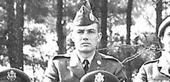 MSG Richard J. ‘Dick’ Meadows, a 187th Airborne Regimental Combat Team Korean War veteran, when he graduated from the U.S. Army Special Forces Officers Course at Fort Bragg, North Carolina, in 1960. 