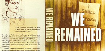Cover of Volckmann’s We Remained, a 1954 book of his Philippine WWII experiences.