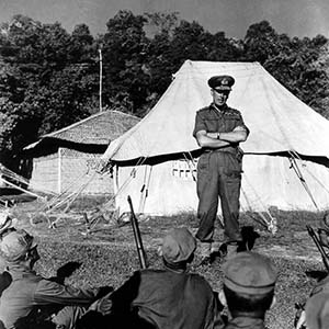 Lord Louis Montbatten Cmdr-in-chief, South East Asia Command, Arrives for Inspection of Detachment 404, Teknoff, India.