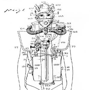 OSS Developed LARU Model 10. Developed throughout 1943 and 1944. Patented 31 January 1945.