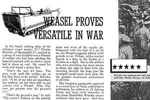 Weasel Proves Versatile in War