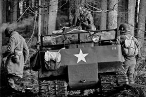 M29 Weasel in the woods, between Recogne and Cobru.